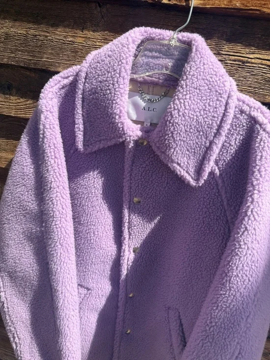 A.l.c. Faux fur coat wool blend - Picture 4 of 7